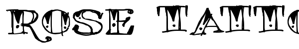 Rose Tattoo font preview